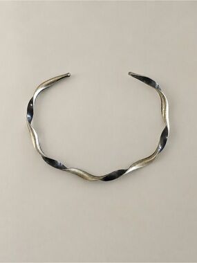 Martin Taber Taber Studios Sculptural Twisted Cuff Bracelet Artisan Modernist